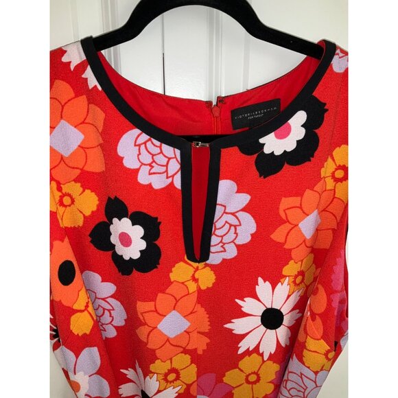 Victoria Beckham x Target Orange Retro Floral Tie Waist Romper size XL - Picture 3 of 5